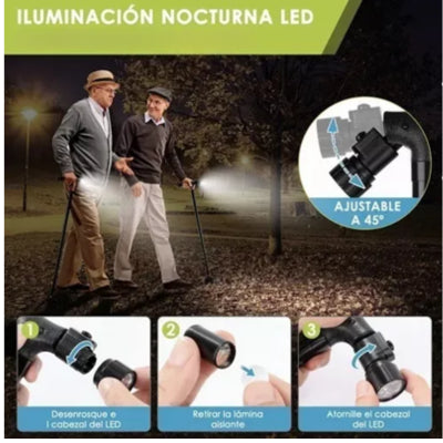 Smart Stick™ - El primer bastón con LUZ LED para alumbrar por la noche. (Pilas incluidas).