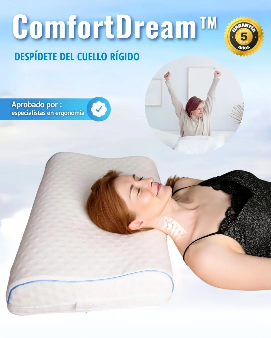 ComfortDream™ - Despídete del cuello rígido