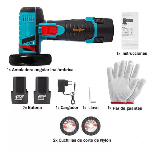 SpinCut™ - Amoladora Angular Profesional Inalámbrica Recargable 4