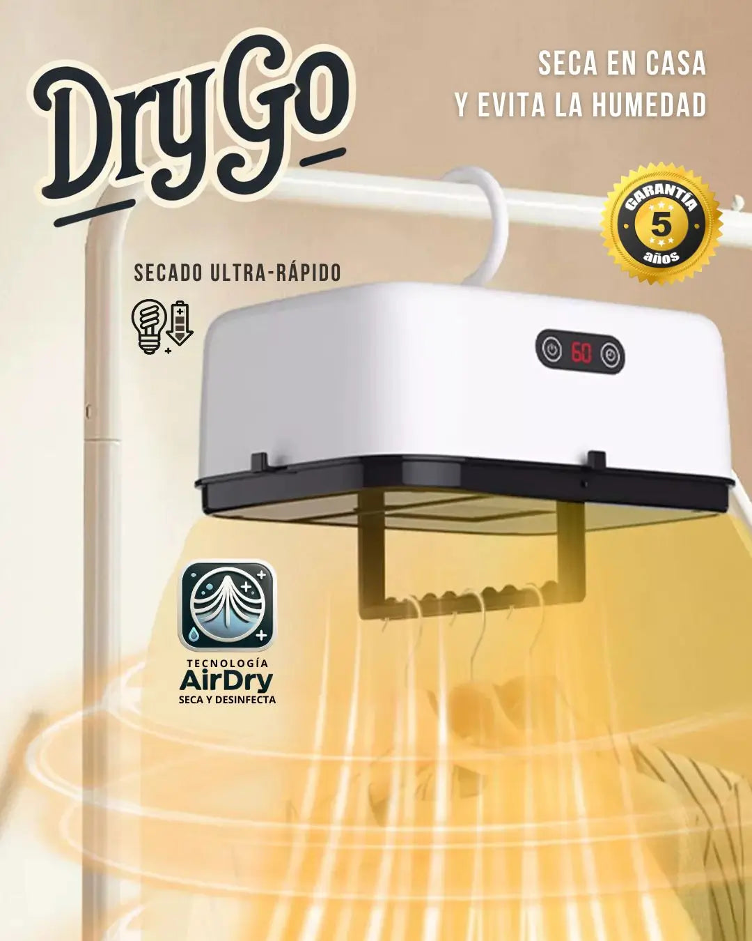 DryGO™ - Seca en casa y evita la humedad