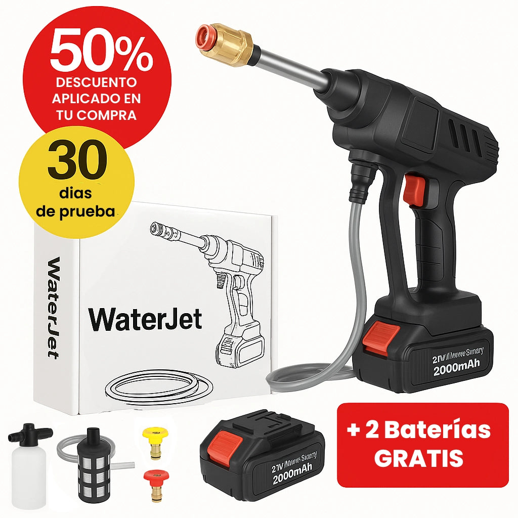 WaterJet™ – Ver cómo la suciedad desaparece en segundos y sin esfuerzo Incluye 2 baterías gratis + complementos + Envío Gratis)
