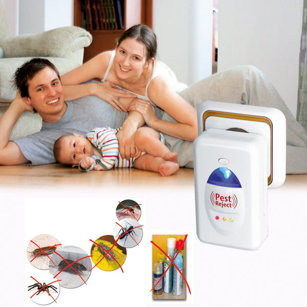 1 + 1 GRATIS | PestReject 3.0™ - La forma más económica de proteger a tu familia de las plagas (Tecnología ULTRASÓNICA que cubre hasta 200m²)