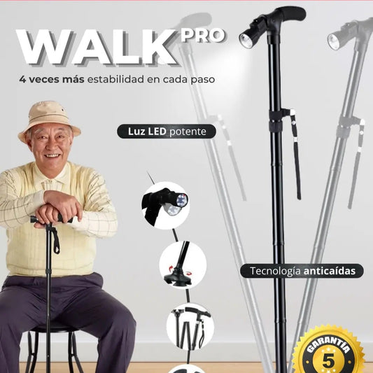 WALK PRO™ - El primer bastón inteligente que evita que te caigas