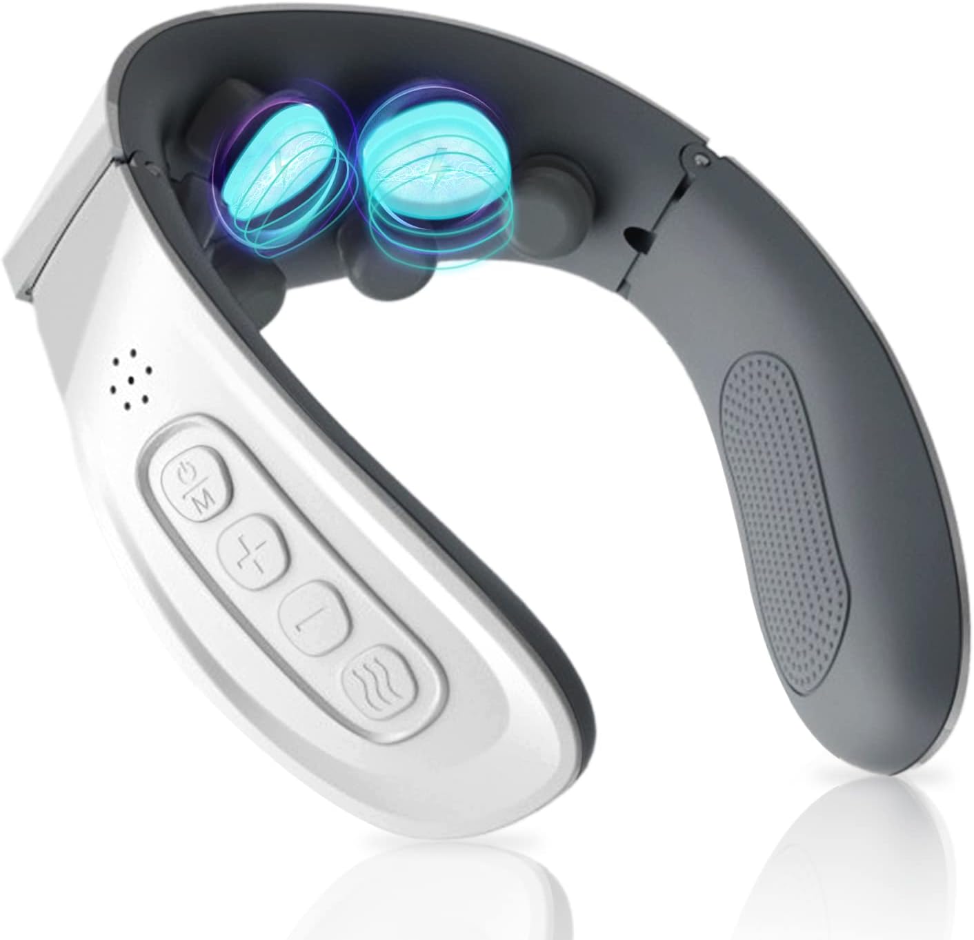 Calmix™ - Elimina el pinzamiento cervical y reduce la tensión arterial con solo 7 minutos al día. (Incluye 8 modos, entre ellos calor y relajación + Incluye batería larga duración)