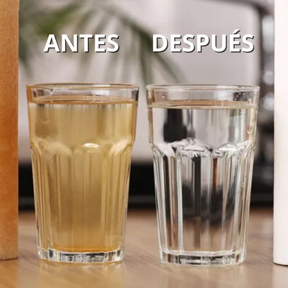 2 x VITAPURE™ - Elimina los agentes contaminante del agua al 99,97%. (*Instalación fácil y universal).