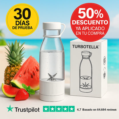 Turbotella™ – La botella que hace lo que ninguna otra puede. (Enfría, filtra, mezcla y se limpia sola) (+Envío GRATIS)