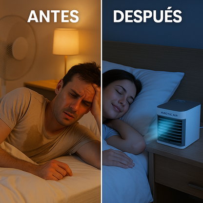 1 + 1 GRATIS | ArticPro™ V8 UltraFrío – El aire portátil que hace lo que ningún otro puede. (Enfría de verdad, no gasta luz, no hace ruido y funciona solo con agua) (+Envío GRATIS)