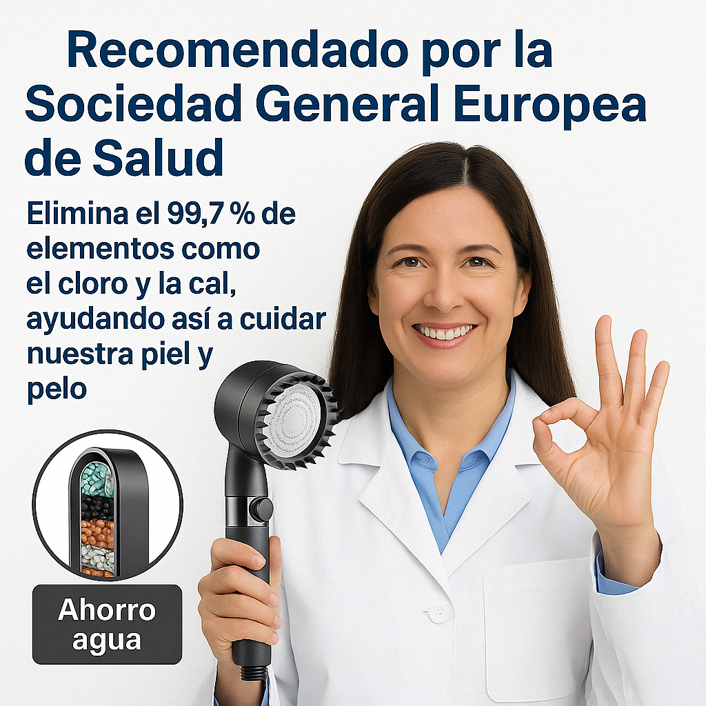 2 x HYDROLUXE™ - Elimina el cloro y la cal de tu ducha. Y aumenta la presión ahorrando agua en cada uso. Incluye 2 filtros. (+Envío GRATIS).