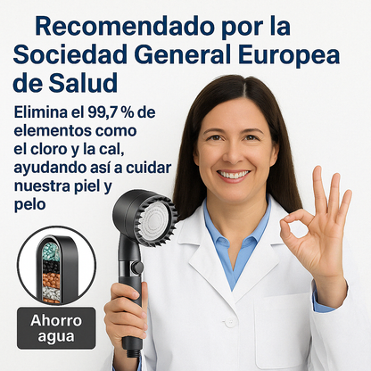 2 x HYDROLUXE™ - Elimina el cloro y la cal de tu ducha. Y aumenta la presión ahorrando agua en cada uso. Incluye 2 filtros extras. (+Envío GRATIS)