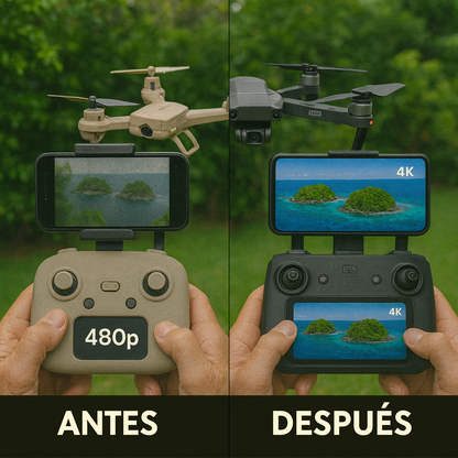 Dron SkyGuard Pro™ | Vuela como un piloto experto sin miedo a perder tu dron con Envío GRATIS. *(Hoy Auriculares Envolventes Gratis + Doble cámara 4K + 2 baterías + Maletín incluido)