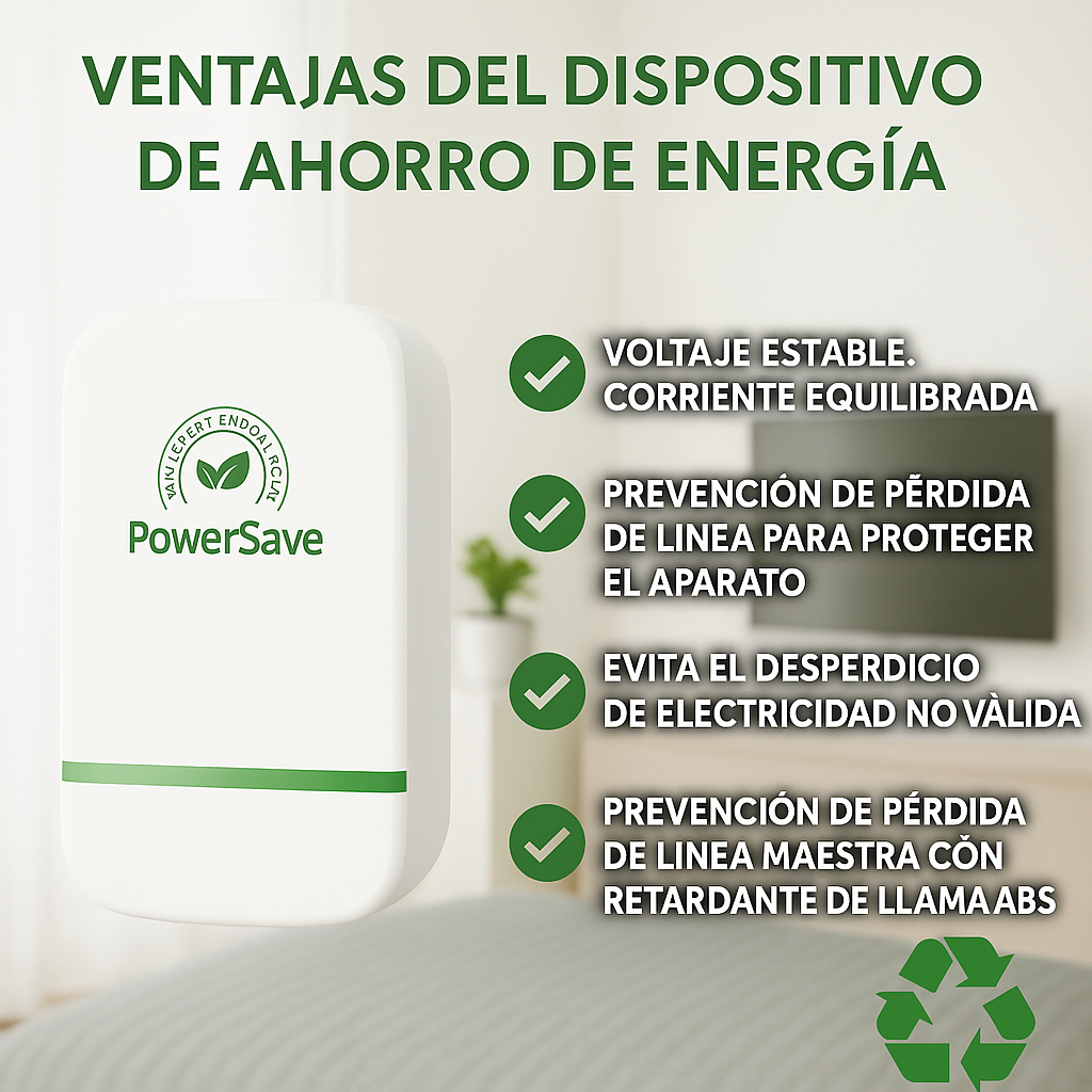 1 + 1 GRATIS | PowerSAVE™ - Elimina los picos de tensión y ahorra en la factura de la luz. *No tienes que hacer mantenimiento.