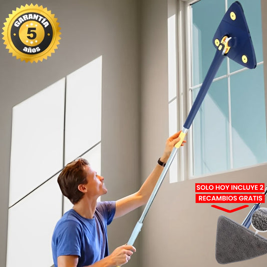 EXTRACLEAN™ - La única forma de limpiar tus muebles y ventanas sin riesgo a caerte. Evitando así acabar en el hospital.(Hoy 2 recambios GRATIS)