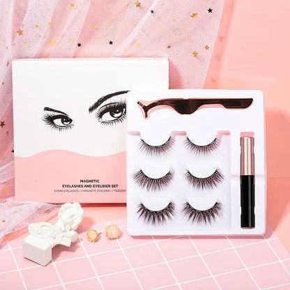 Eye Glow™ | Las primeras pestañas magnéticas que te hacen sentir bonita al instante mientras cuidan de tus pestañas naturales. (Pack de 3 estilos)