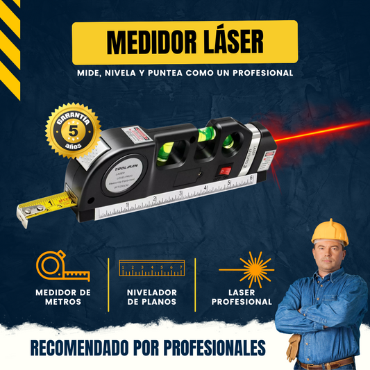 Level PRO™ 4 en 1 - Divide el esfuerzo de tu trabajo entre 4. (Mide, nivela, puntea y aplica laser para medidas difíciles) 6