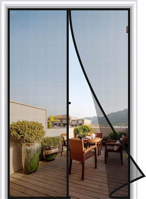 MagneticPRO ORIGINAL™ - La novedosa puerta magnética de cierre automático que mantiene tu casa libre de las peligrosas avispas (Tamaño UNIVERSAL 1m x 2m, apto para cualquier superficie)
