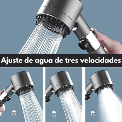 ULTRASHOWER ™ - El único cabezal de ducha que gracias a su filtro interno previene  y elimina casi al 100% todo tipo de rojeces en la piel (Incluye 3 tipos de presión).