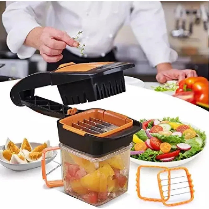 QUICK DICER™ - El primer picador 5 en 1 que convierte cocinar, en algo rápido y seguro.