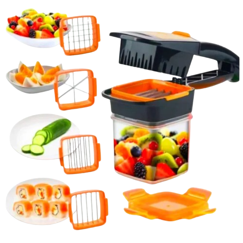 QUICK DICER™ - El primer picador 5 en 1 que convierte cocinar, en algo rápido y seguro.