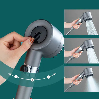 ULTRASHOWER ™ - El único cabezal de ducha que gracias a su filtro interno previene  y elimina casi al 100% todo tipo de rojeces en la piel (Incluye 3 tipos de presión).