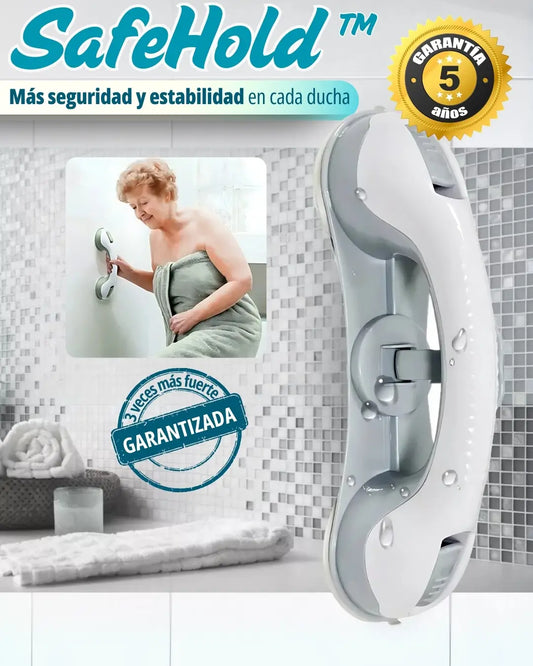SAFE HOLD™ - El único agarré que te asegura mas seguridad y estabilidad en la ducha.