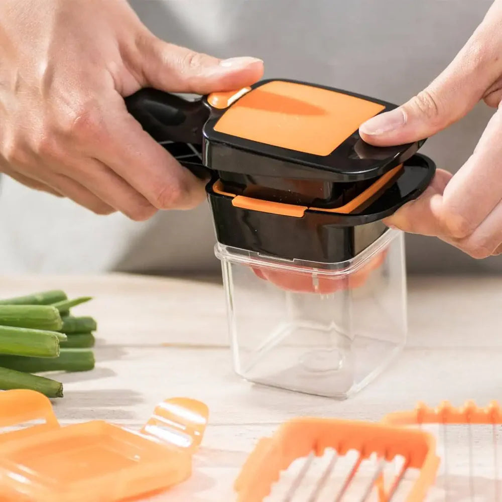QUICK DICER™ - El primer picador 5 en 1 que convierte cocinar, en algo rápido y seguro.