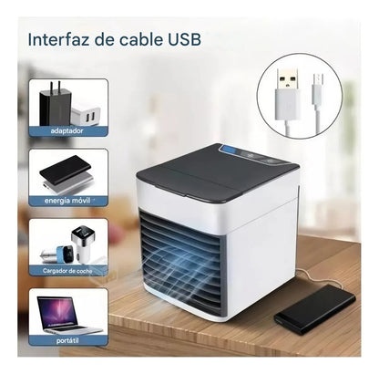 1 + 1 GRATIS | ArticPro™ V8 UltraFrío – El aire portátil que hace lo que ningún otro puede. (Enfría de verdad, no gasta luz, no hace ruido y funciona solo con agua) (+Envío GRATIS)