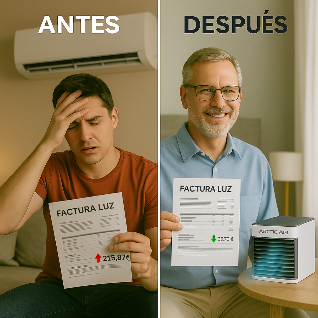 1 + 1 GRATIS | ArticPro™ V8 UltraFrío – El aire portátil que hace lo que ningún otro puede. (Enfría de verdad, no gasta luz, no hace ruido y funciona solo con agua) (+Envío GRATIS)