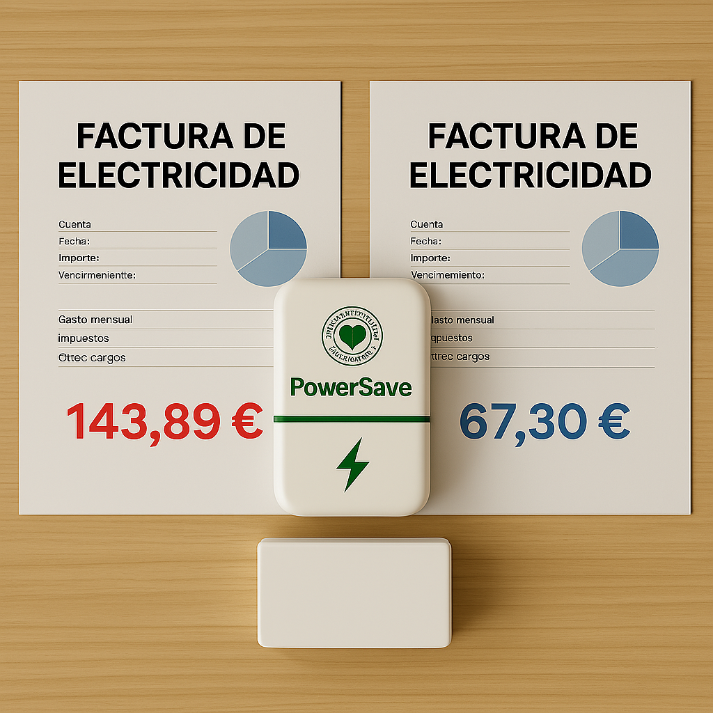 1 + 1 GRATIS | PowerSAVE™ - Elimina los picos de tensión y ahorra en la factura de la luz. *No tienes que hacer mantenimiento.