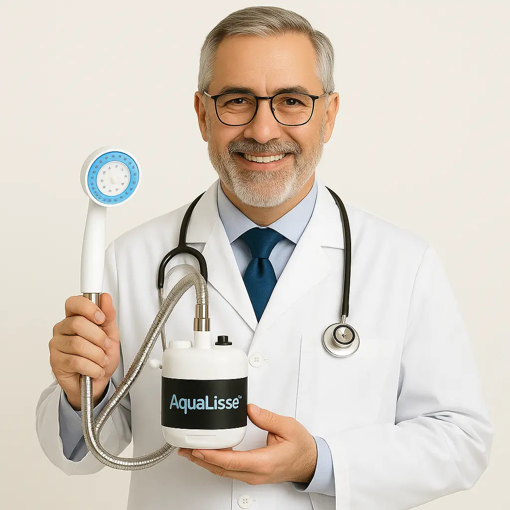 AquaLisse™ – La ducha portátil que te permite bañarte con presión y comodidad donde quieras. (Incluye GRATIS todo los complementos (Valorados en 40 euros).