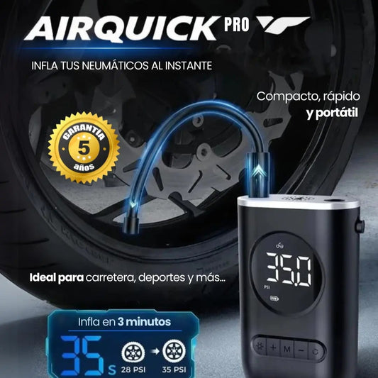 AIRQUICK PRO™ - El aliado perfecto para inflar tus neumáticos en cuestión de minutos