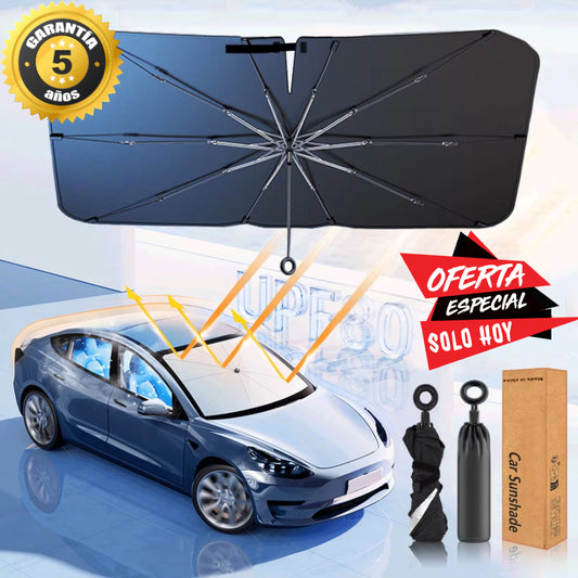 PARASOL SMART™ - Olvídate de la ansiedad de enrollar y desenrollar el parasol mientras te espera el otro coche para aparcar.