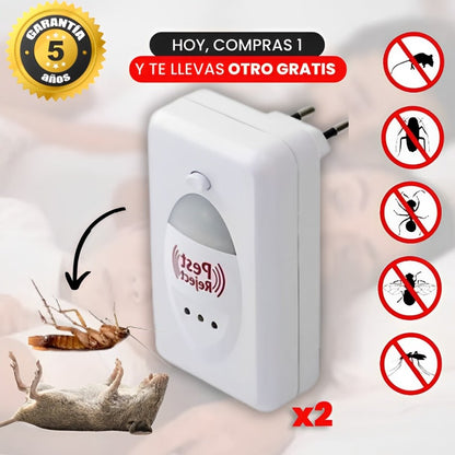 1 + 1 GRATIS | PestReject 3.0™ - La forma más económica de proteger a tu familia de las plagas (Tecnología ULTRASÓNICA que cubre hasta 200m²) con oferta